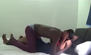 Indian Nude Sex between a Black Guy and White Girl in Goa Hotel Room
