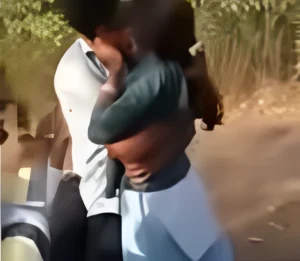 Indian Teen Couple Having Fun Outdoors After College