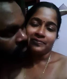 Busty South Indian Aunty with Her Hubby Friend