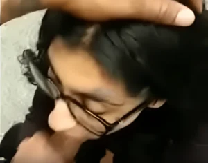 Newly NRI Girl Giving Blowjob in Indian Public Bathroom