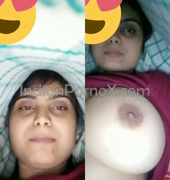 Cute Girlfriend Showing Her Big Round Boobs on Video Call