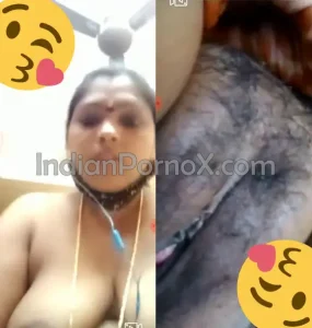 Tamil Bhabhi Showing Her Black Pussy on Video Call