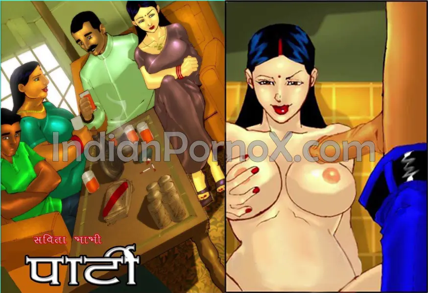 Savita Bhabhi in Party – Hindi comic with animated audio voice | Episode 3 | part 2
