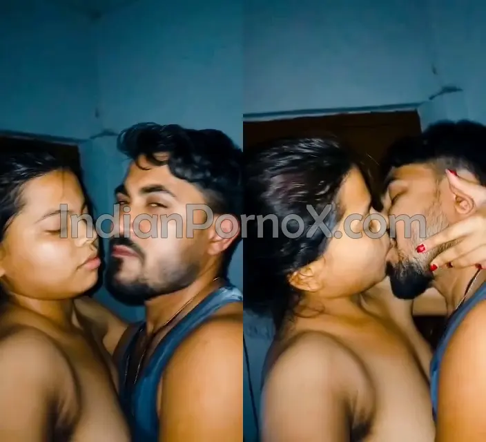 Desi horny Girlfriend standing XXX with BF