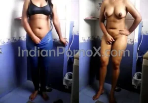 Desi bhabhi Fingering pussy when bathing