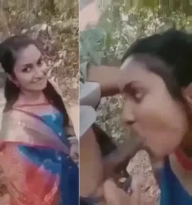 Cute Bangladeshi Girl Outdoor Blowjob until Cum