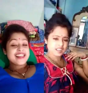 Cute Wife Hot Expressions with Husband on Video Call