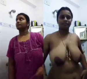 Busty Tamil Wife Showing Big Boobs and Pussy