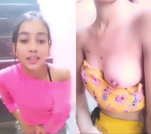 Sexy Mumbai Teen Girl Nude Showing with Her Cute Boobs Nipples
