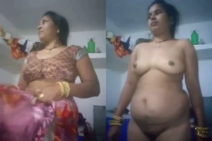 Bengali Boudi Removing Saree and Showing Her Bangla Nude