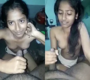 South Indian Teen Blowjob XXX with Boyfriend
